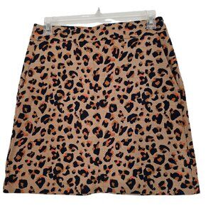 LOFT Outlet Leopard Print Petite Mini Skirt Size 4P